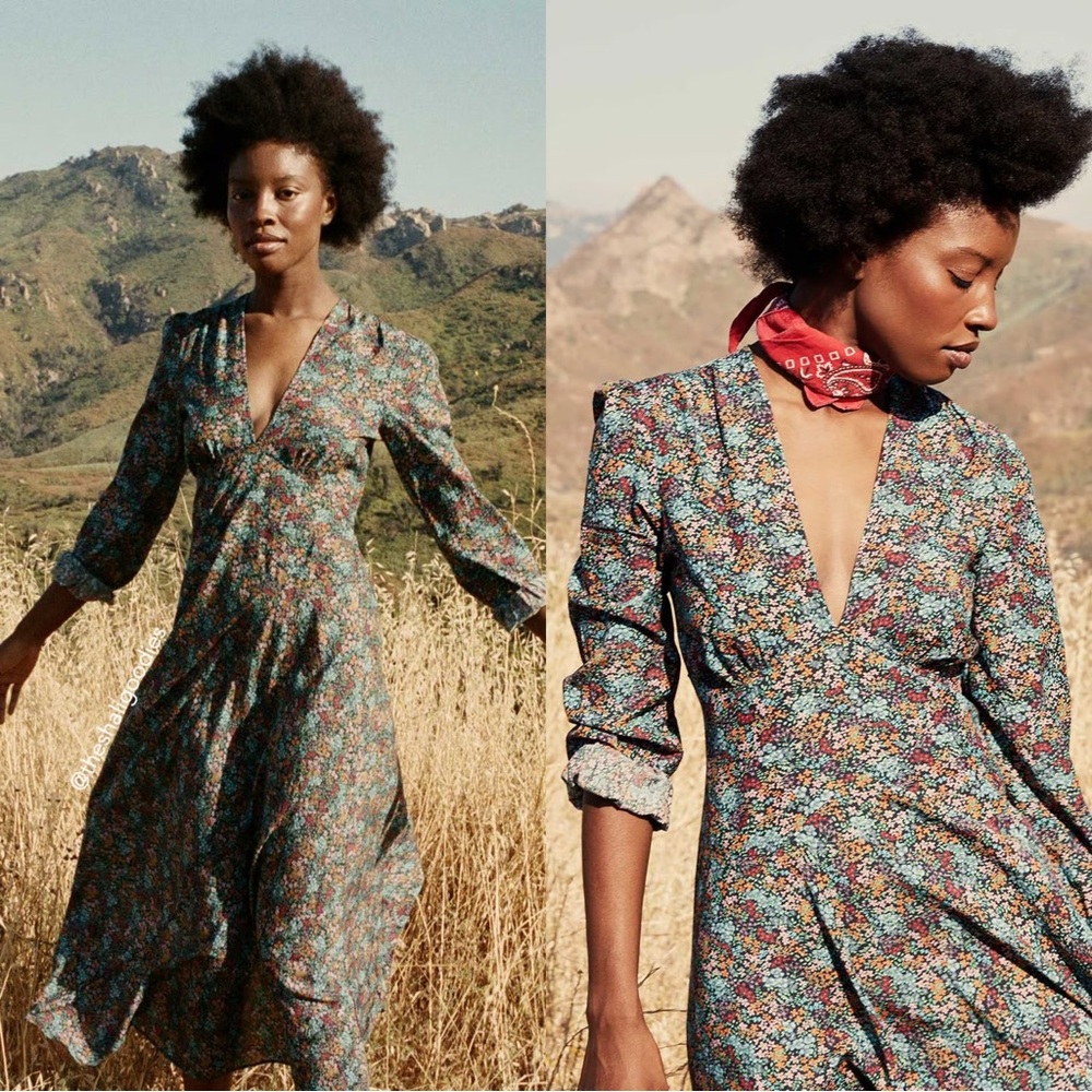Floral Long Sleeve Doen Dress